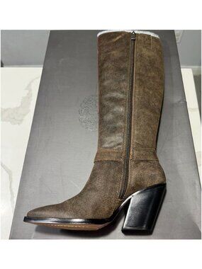 Vince Camuto Tobacco Vintage Suede Knee-High Boots Size 5.5 NEW